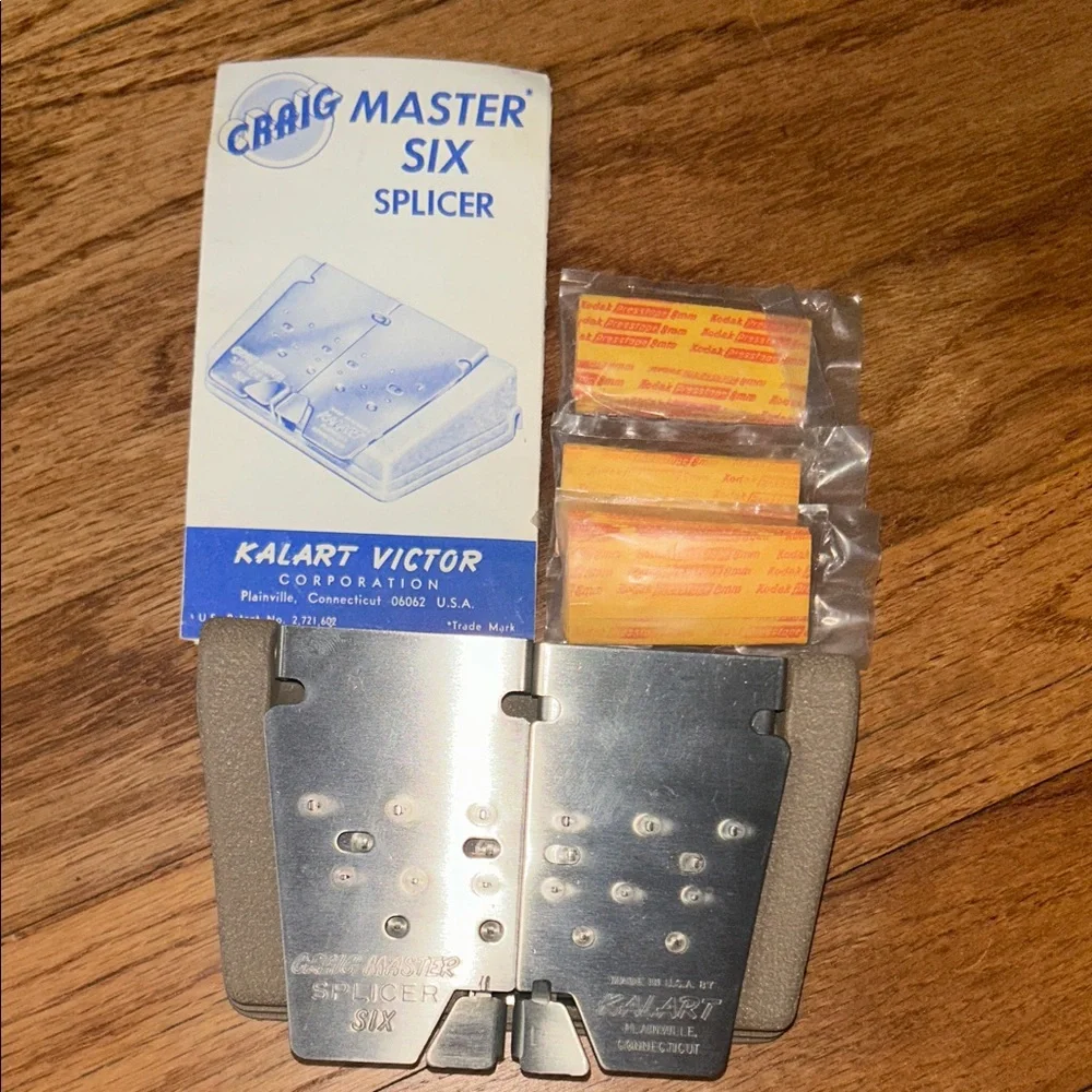 Vintage Craig Master Slicer Six Splicer with Film Rolls NEW